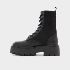 Talaleryknit Black Women's Combat boots - Combat ankle boot, Black | Aldo sale