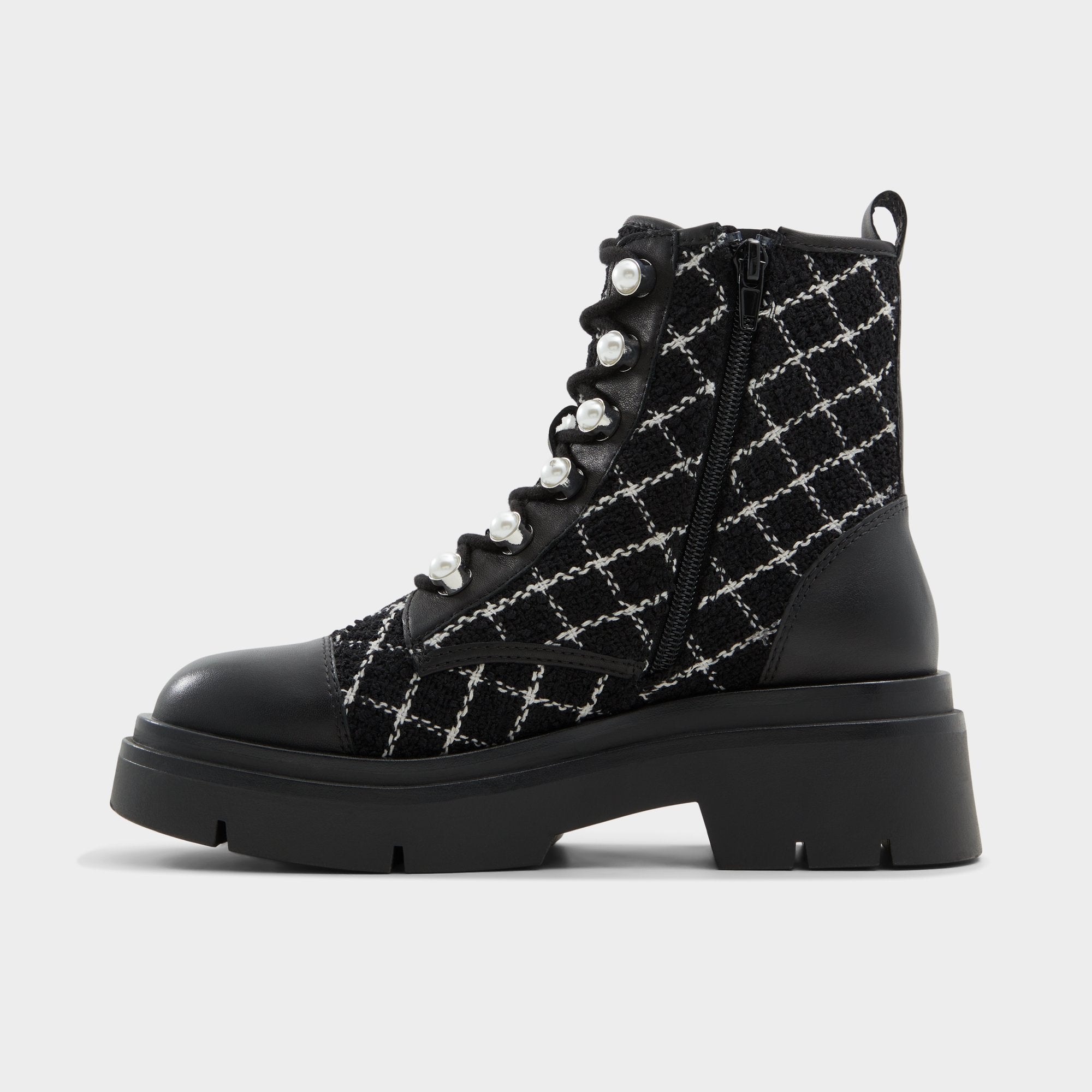 Marthia in Other Black - Combat ankle boot, Black | Aldo on sale