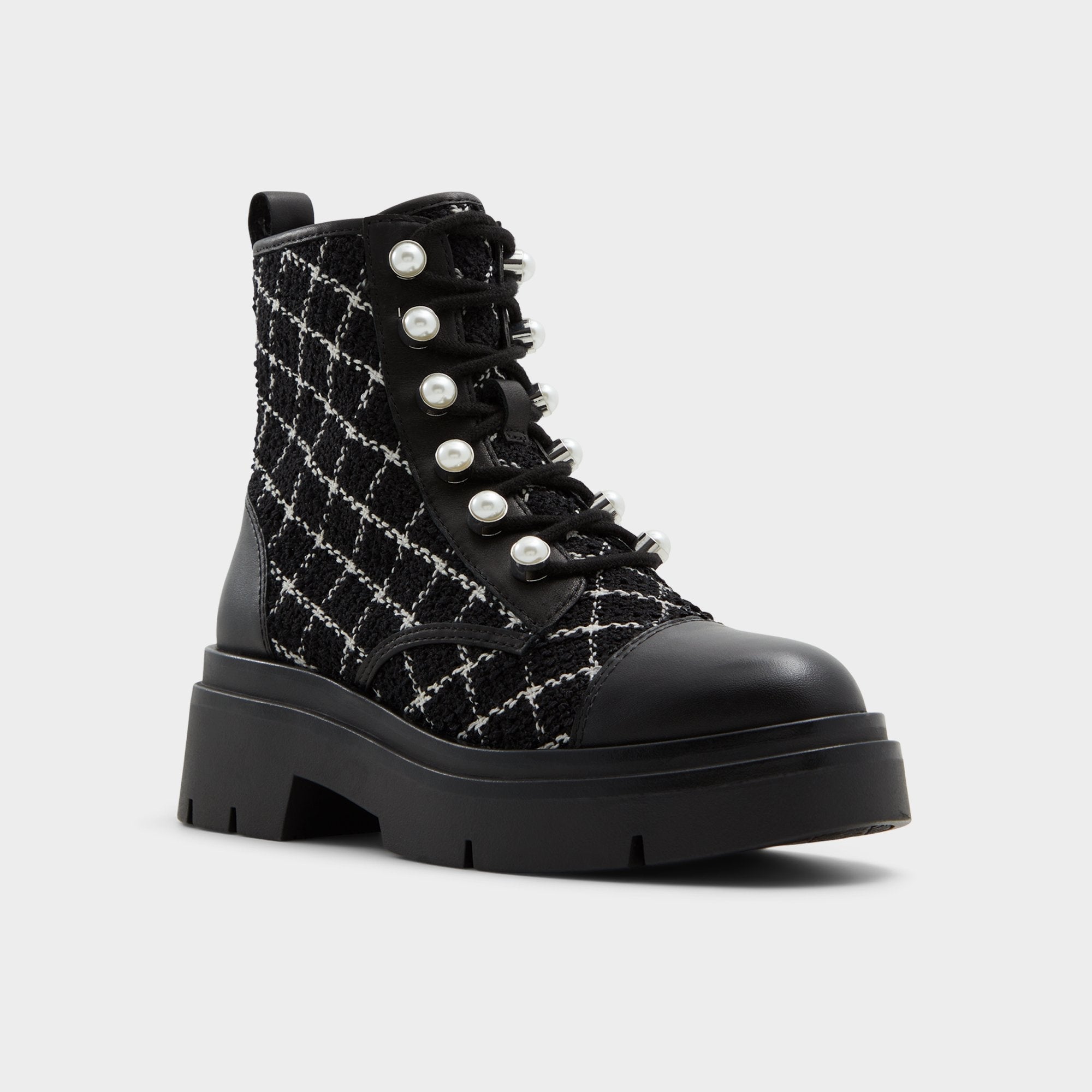 Marthia in Other Black - Combat ankle boot, Black | Aldo on sale