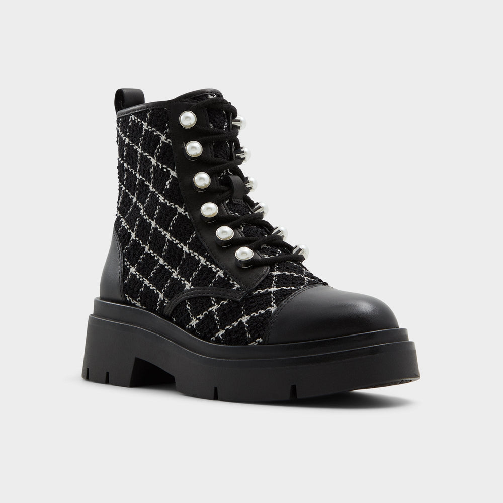 Marthia in Other Black - Combat ankle boot, Black | Aldo on sale