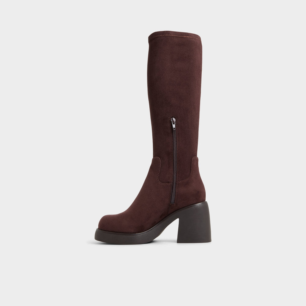 Auster in Dark Brown - Knee-high boot, Platform | Aldo sale