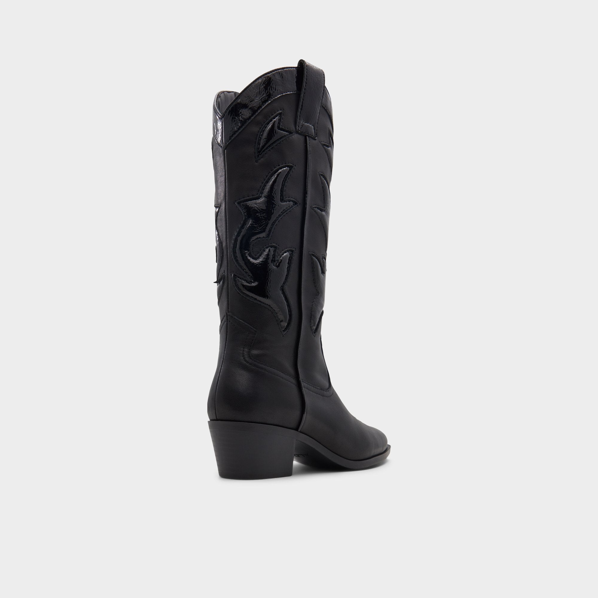 Nebraska Black Women's Western - Mid-calf western boot, Block heel | Aldo for sale