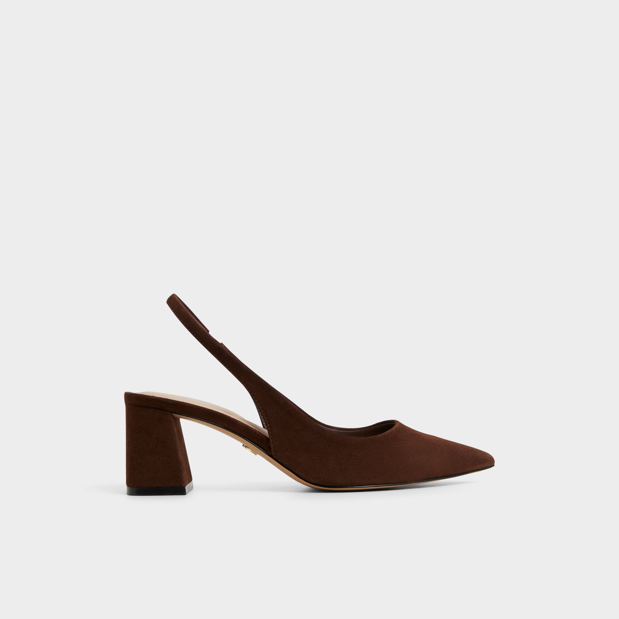 Uliana in Dark Brown - Slingback heel, Block heel | Aldo sale