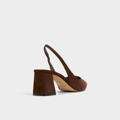 Uliana in Dark Brown - Slingback heel, Block heel | Aldo sale