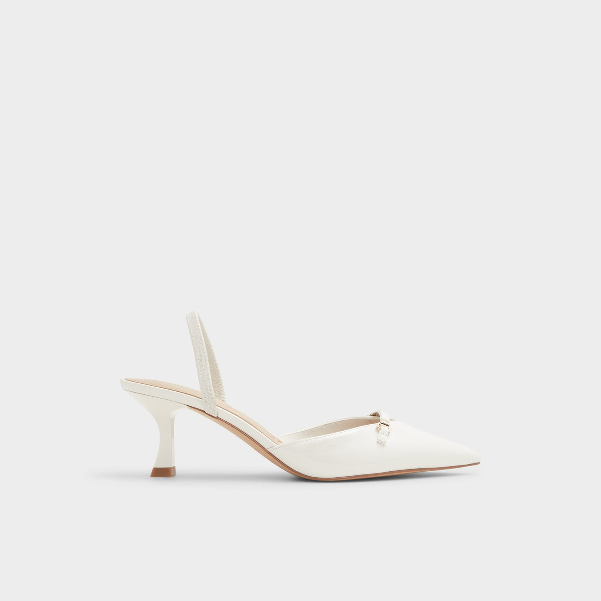 Nailah White/Bone Women's Kitten heels - Slingback heel, Kitten heel | Aldo for sale