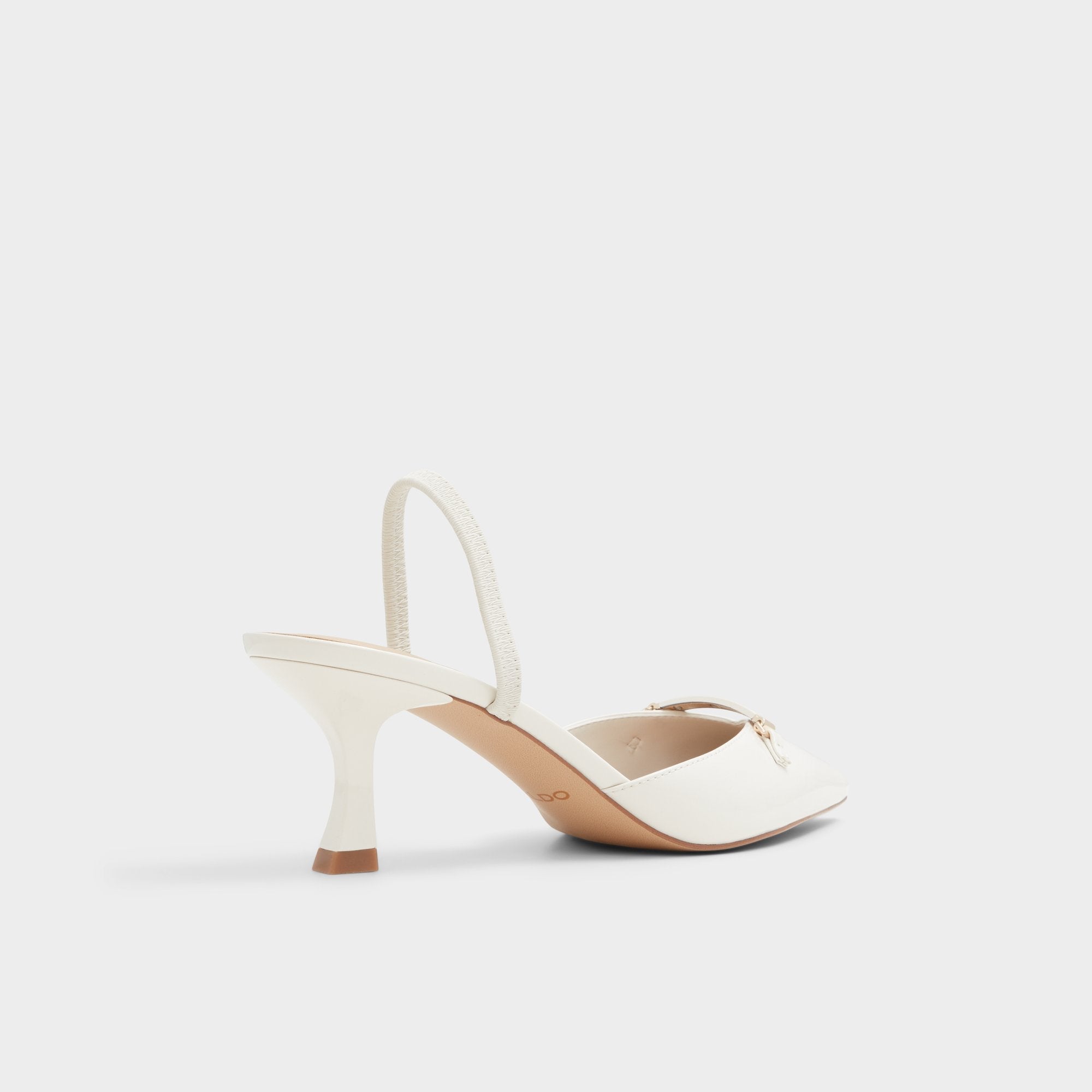 Nailah White/Bone Women's Kitten heels - Slingback heel, Kitten heel | Aldo for sale
