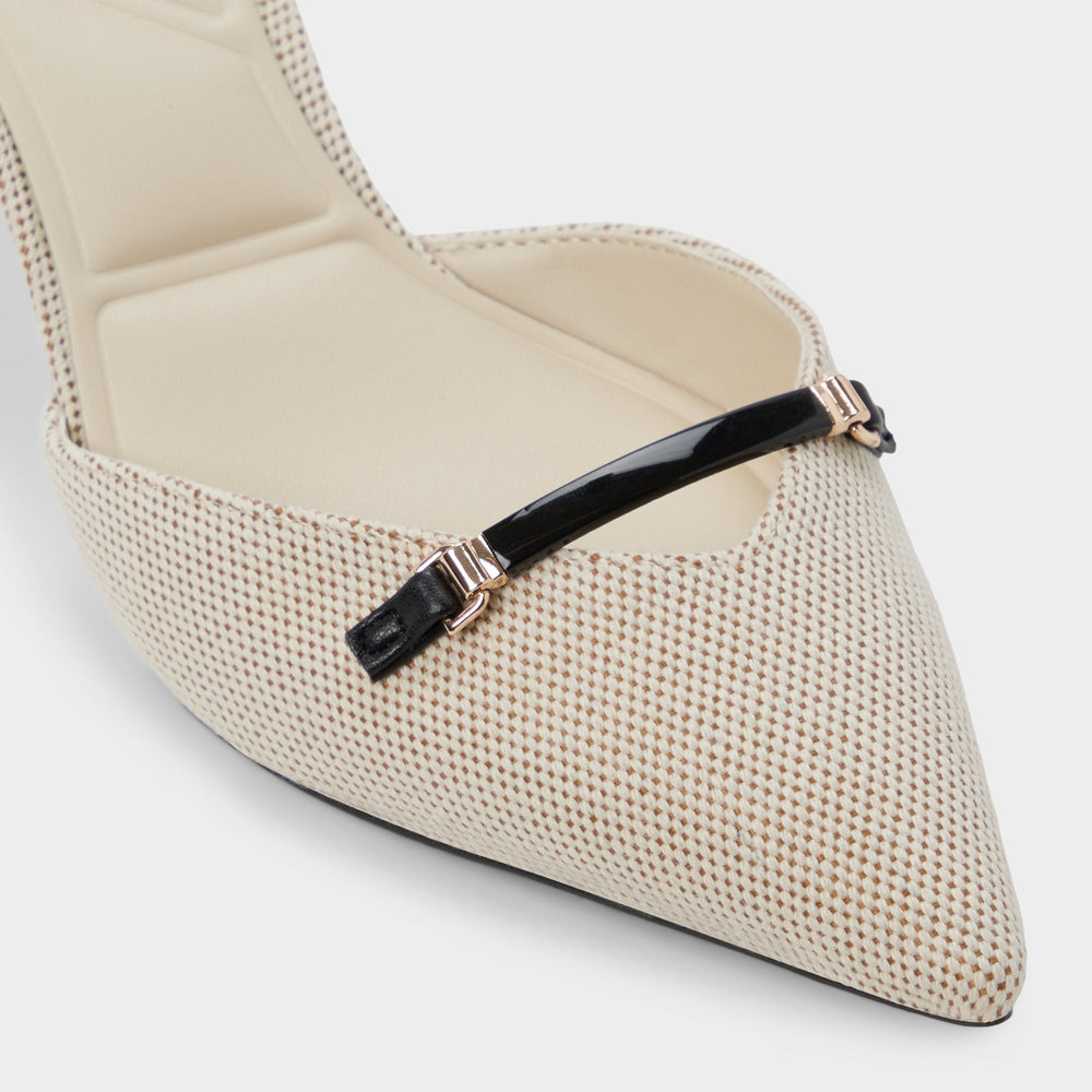 Nailah Open Natural Women's Kitten heels - Slingback heel, Kitten heel | Aldo online