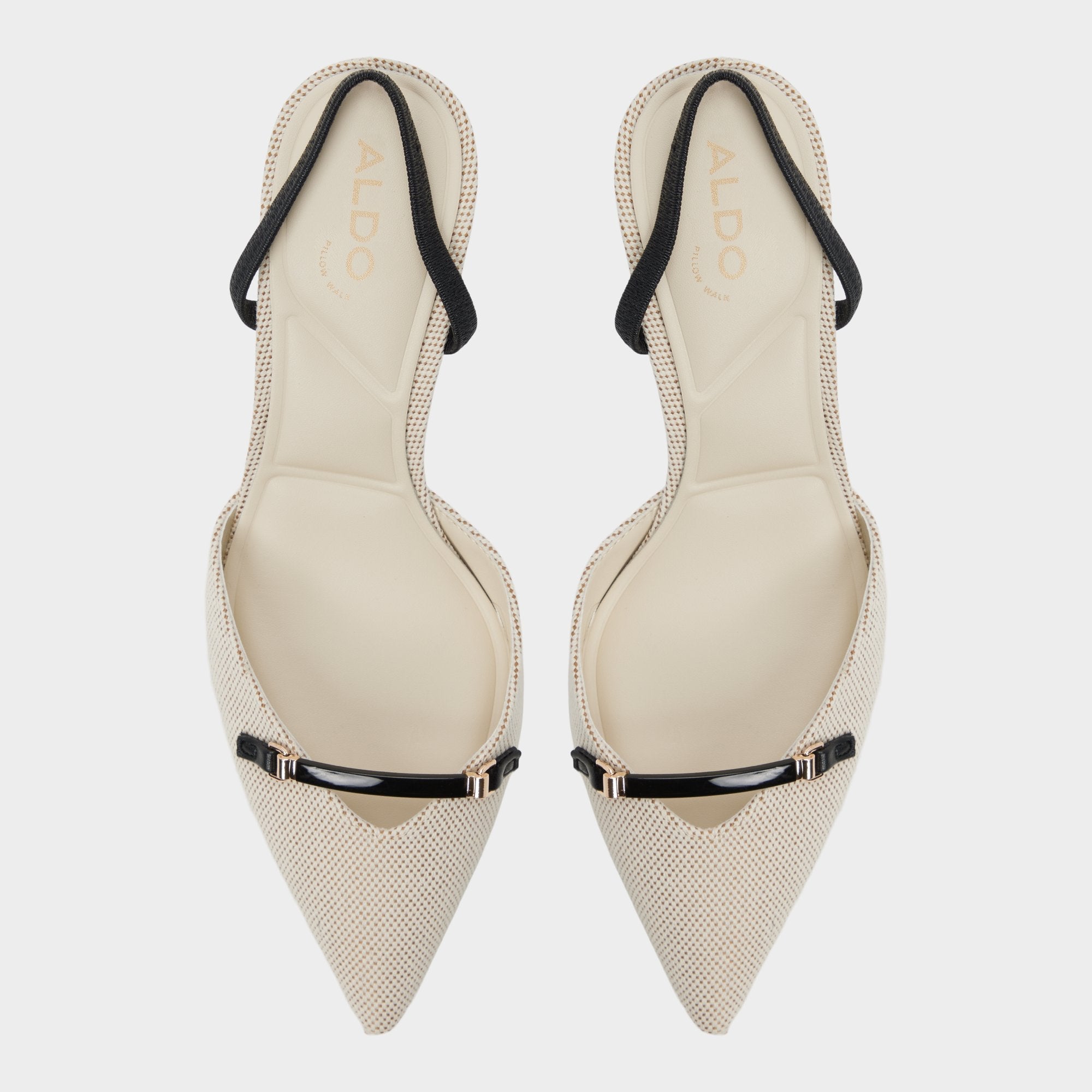 Nailah Open Natural Women's Kitten heels - Slingback heel, Kitten heel | Aldo online
