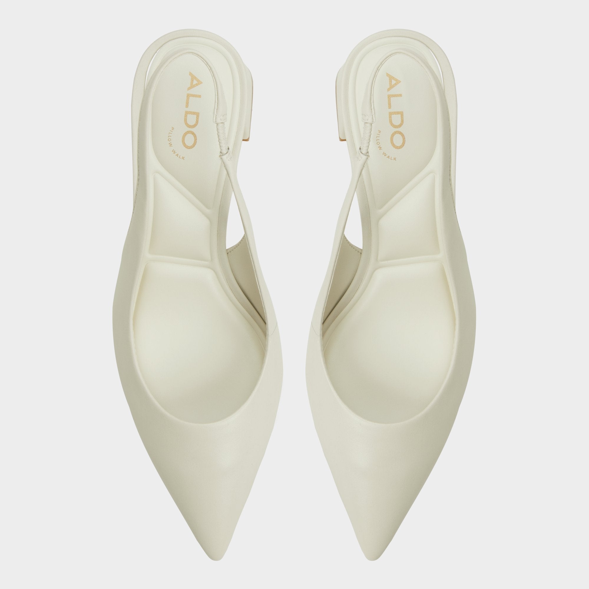 Uliana White/Bone Women's Slingbacks - Slingback heel, Block heel | Aldo for sale