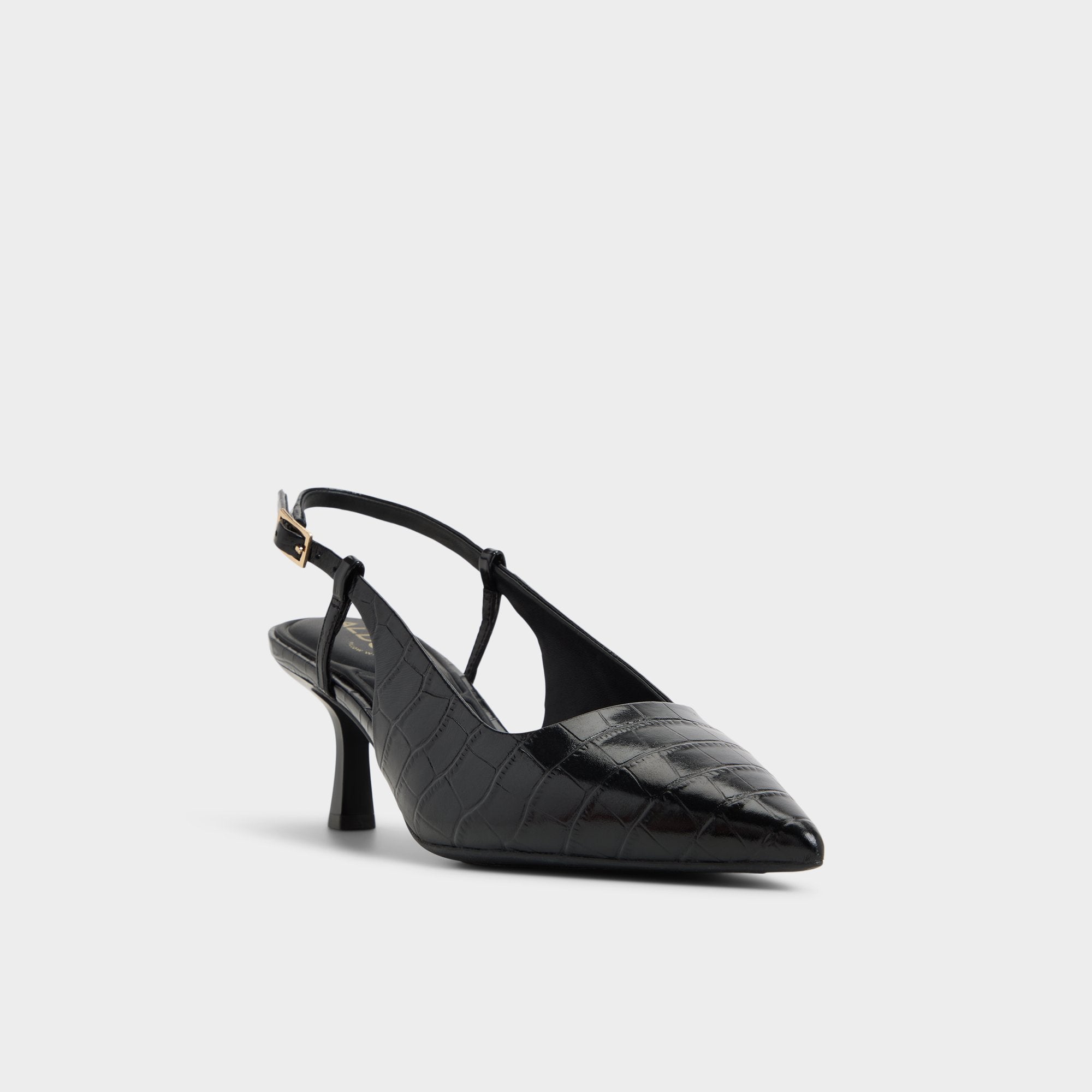Adan in Black - Slingback heel, Kitten heel | Aldo outlet