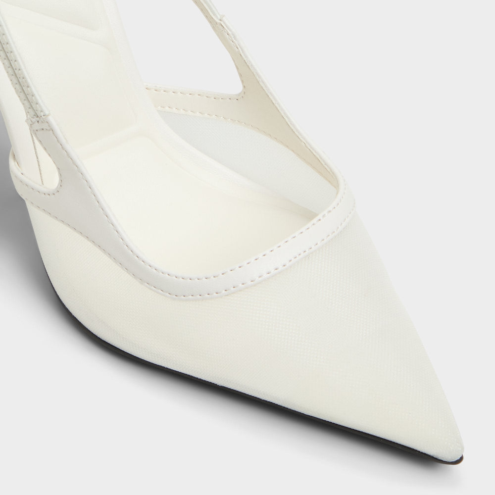 Evania White Women's Slingbacks - Slingback heel | Aldo outlet