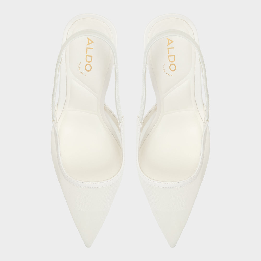 Evania White Women's Slingbacks - Slingback heel | Aldo outlet