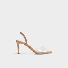 Andyana Beige Women's Strappy sandals - Slingback heeled sandal, Stiletto heel | Aldo for sale