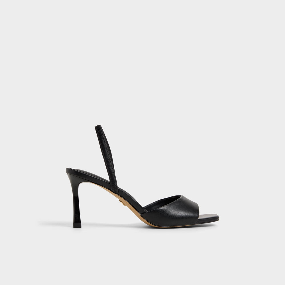 Andya Black Women's Strappy sandals - Slingback heeled sandal, Stiletto heel | Aldo online