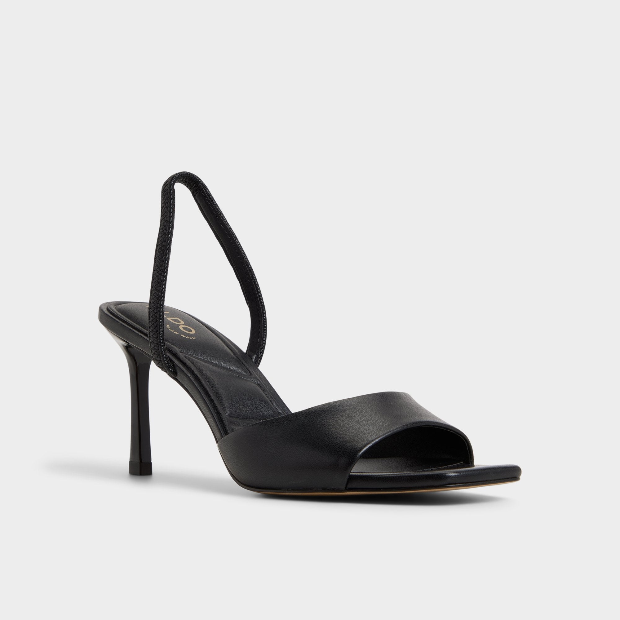 Andya Black Women's Strappy sandals - Slingback heeled sandal, Stiletto heel | Aldo online