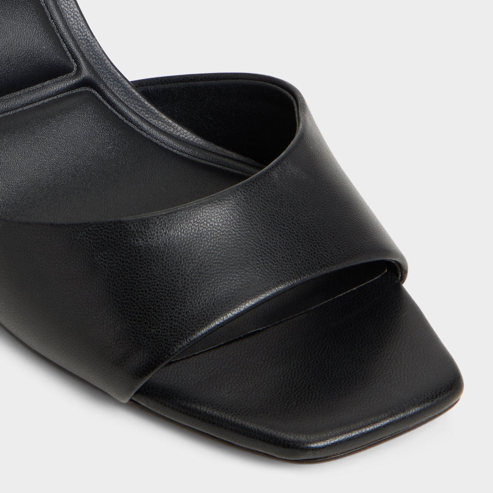 Andya Black Women's Strappy sandals - Slingback heeled sandal, Stiletto heel | Aldo online