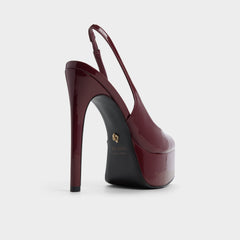 Thanlinie in Dark Red - Slingback heeled sandal, Platform | Aldo outlet