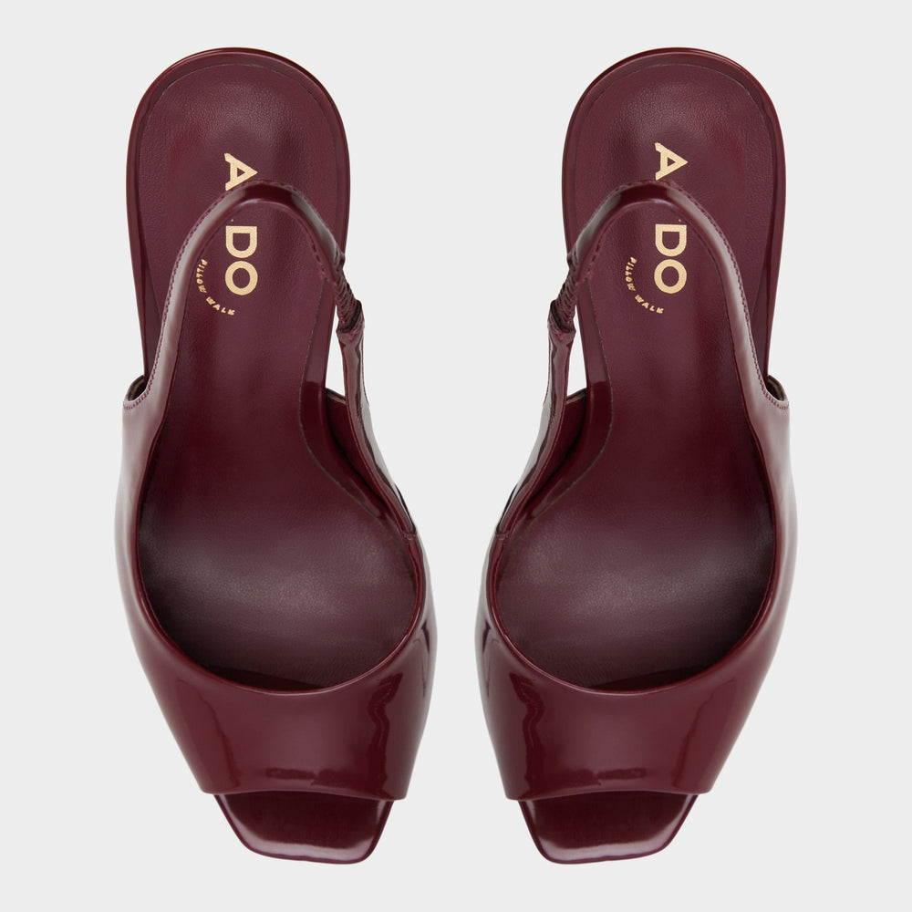 Thanlinie in Dark Red - Slingback heeled sandal, Platform | Aldo outlet