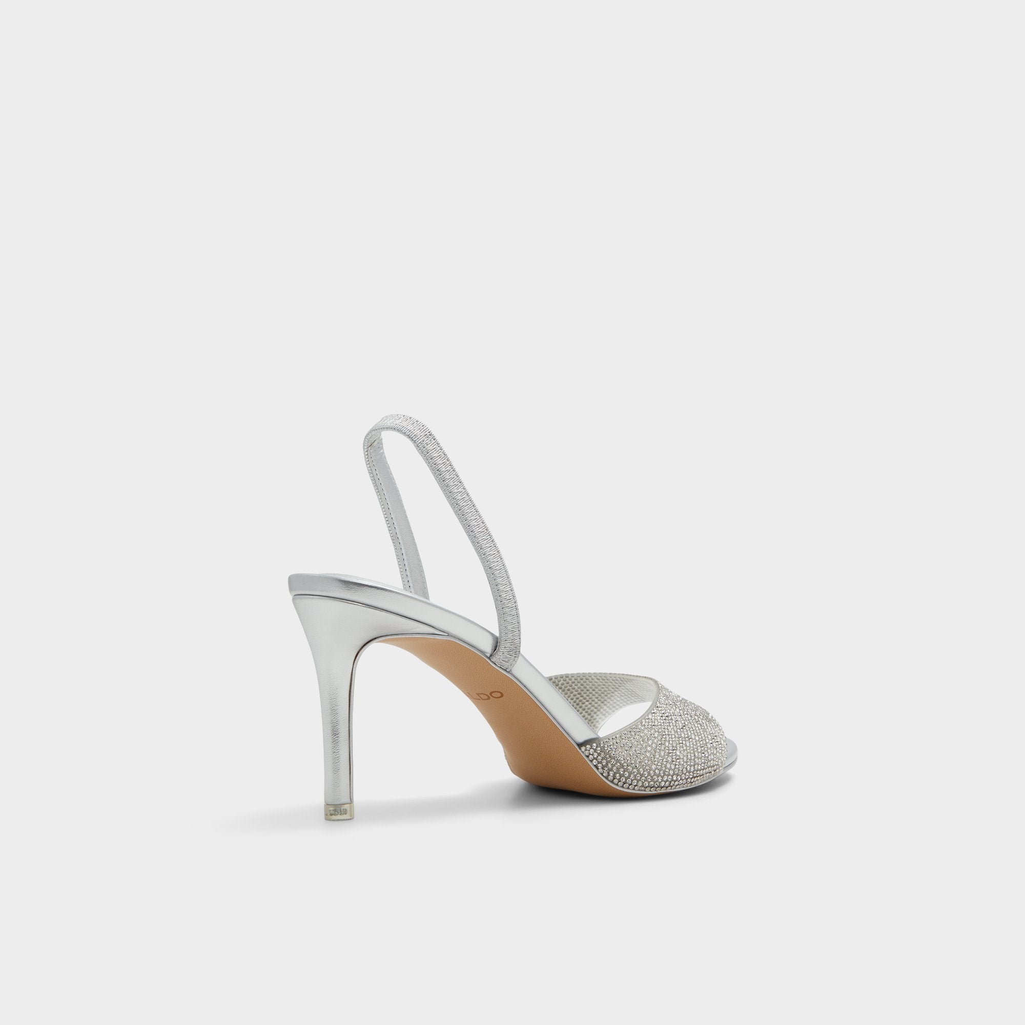 Aitana Silver Women's Heeled sandals - Slingback heeled sandal, Stiletto heel | Aldo for sale