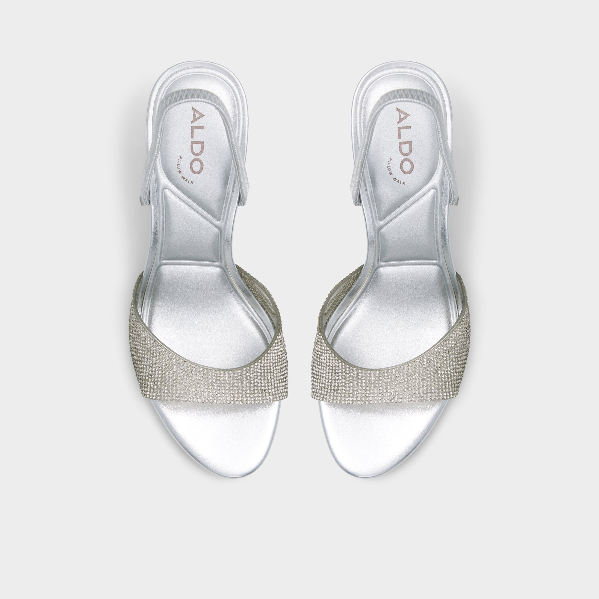Aitana Silver Women's Heeled sandals - Slingback heeled sandal, Stiletto heel | Aldo for sale