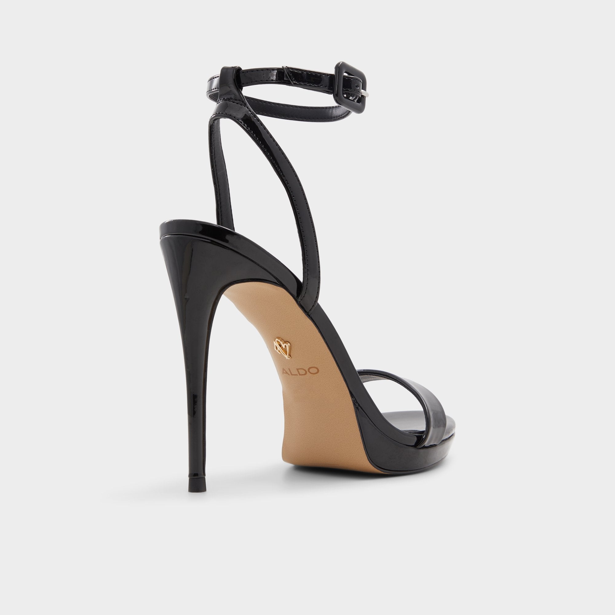 Katelina Black Women's Heeled sandals - Strappy heeled sandal, Stiletto platform | Aldo discount