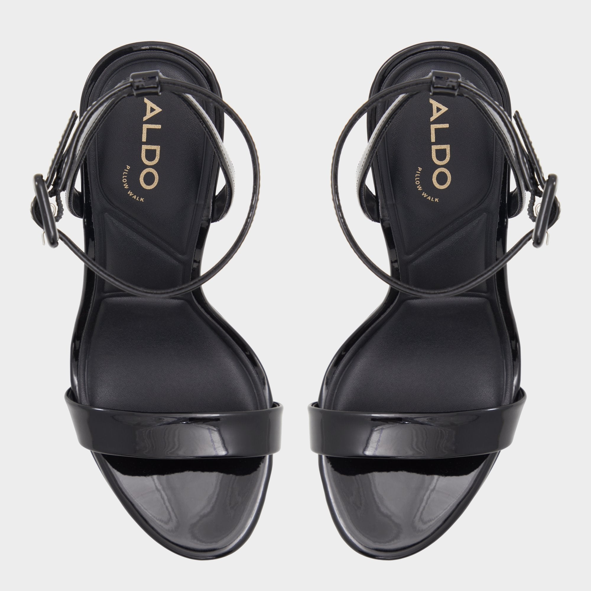 Katelina Black Women's Heeled sandals - Strappy heeled sandal, Stiletto platform | Aldo discount