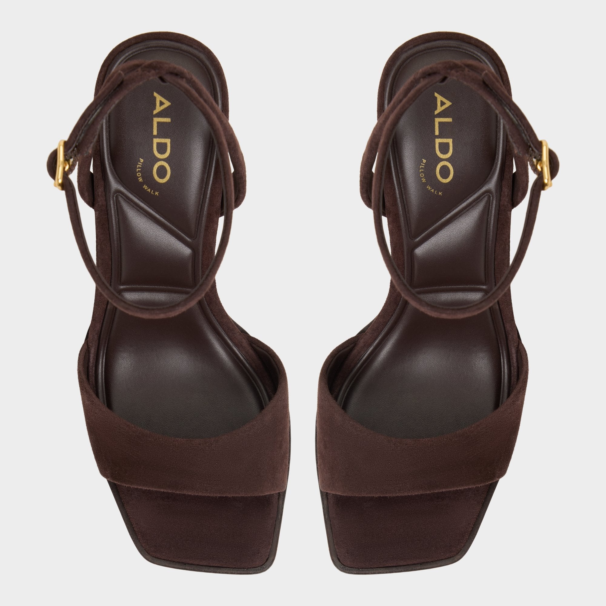 Lothon Dark Brown Women's Platform sandals - Strappy heeled sandal, Platform | Aldo for sale