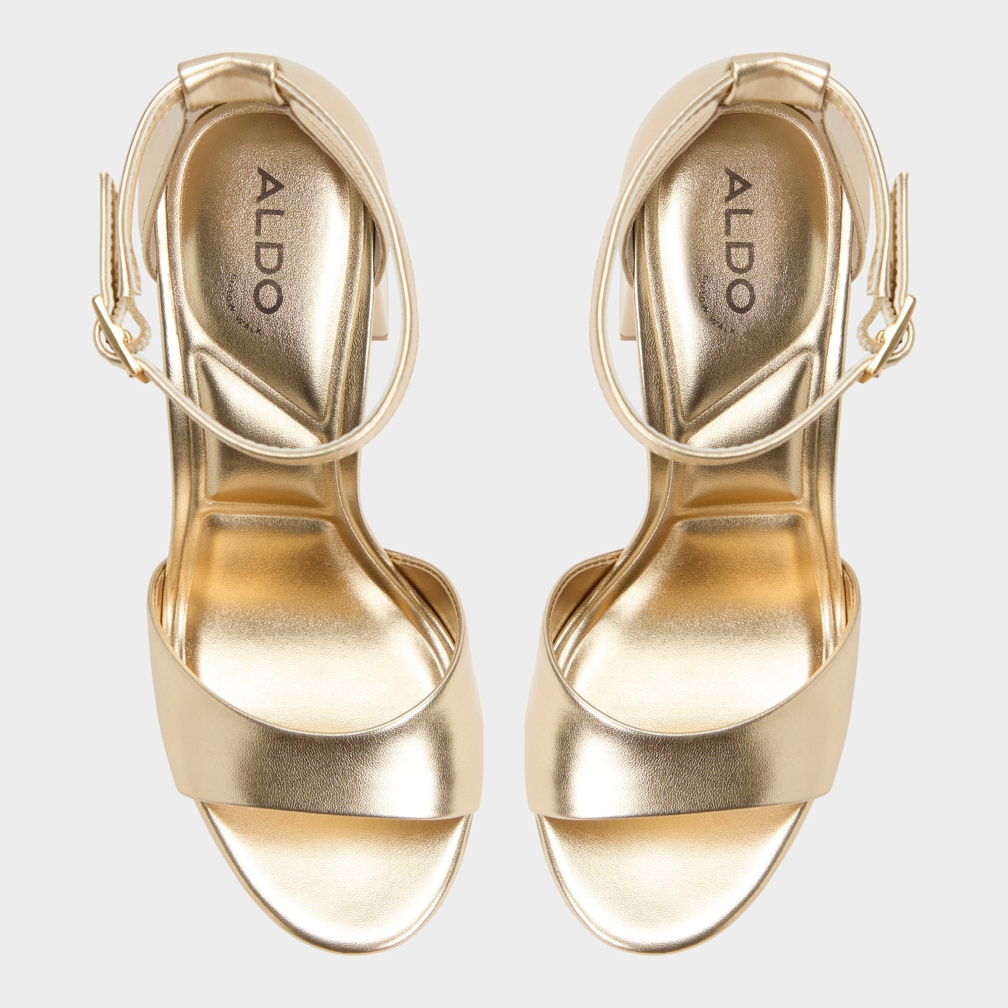 Enaegyn 2.0 in Gold - Strappy heeled sandal, Platform | Aldo online
