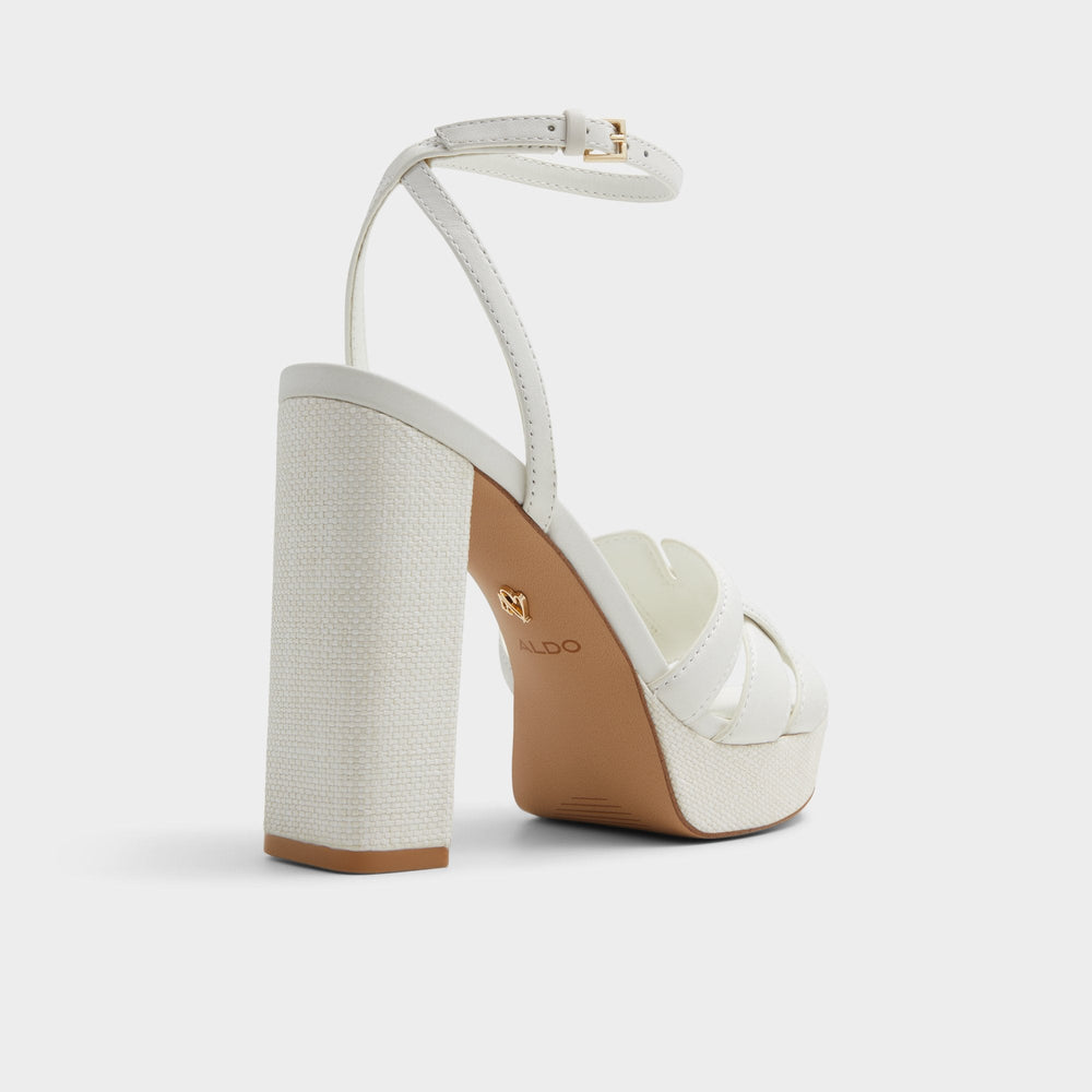 Valaberel Open White Women's Platform sandals - Strappy heeled sandal, Platform | Aldo discount