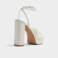 Valaberel Open White Women's Platform sandals - Strappy heeled sandal, Platform | Aldo discount