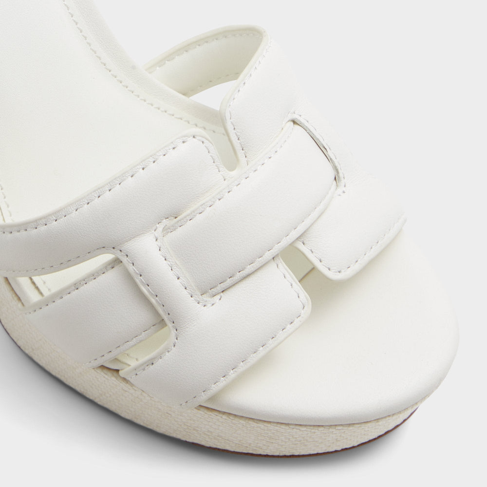Valaberel Open White Women's Platform sandals - Strappy heeled sandal, Platform | Aldo discount