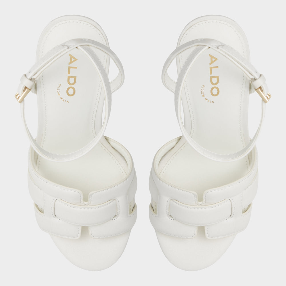 Valaberel Open White Women's Platform sandals - Strappy heeled sandal, Platform | Aldo discount