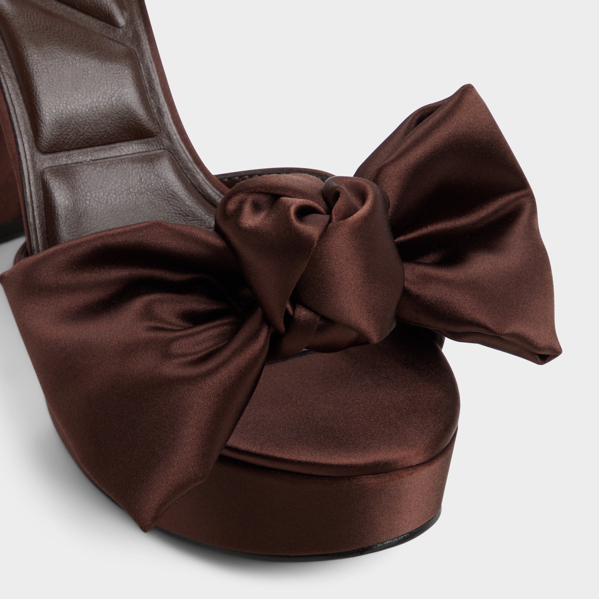 Luscious in Dark Brown - Strappy heeled sandal, Platform | Aldo sale