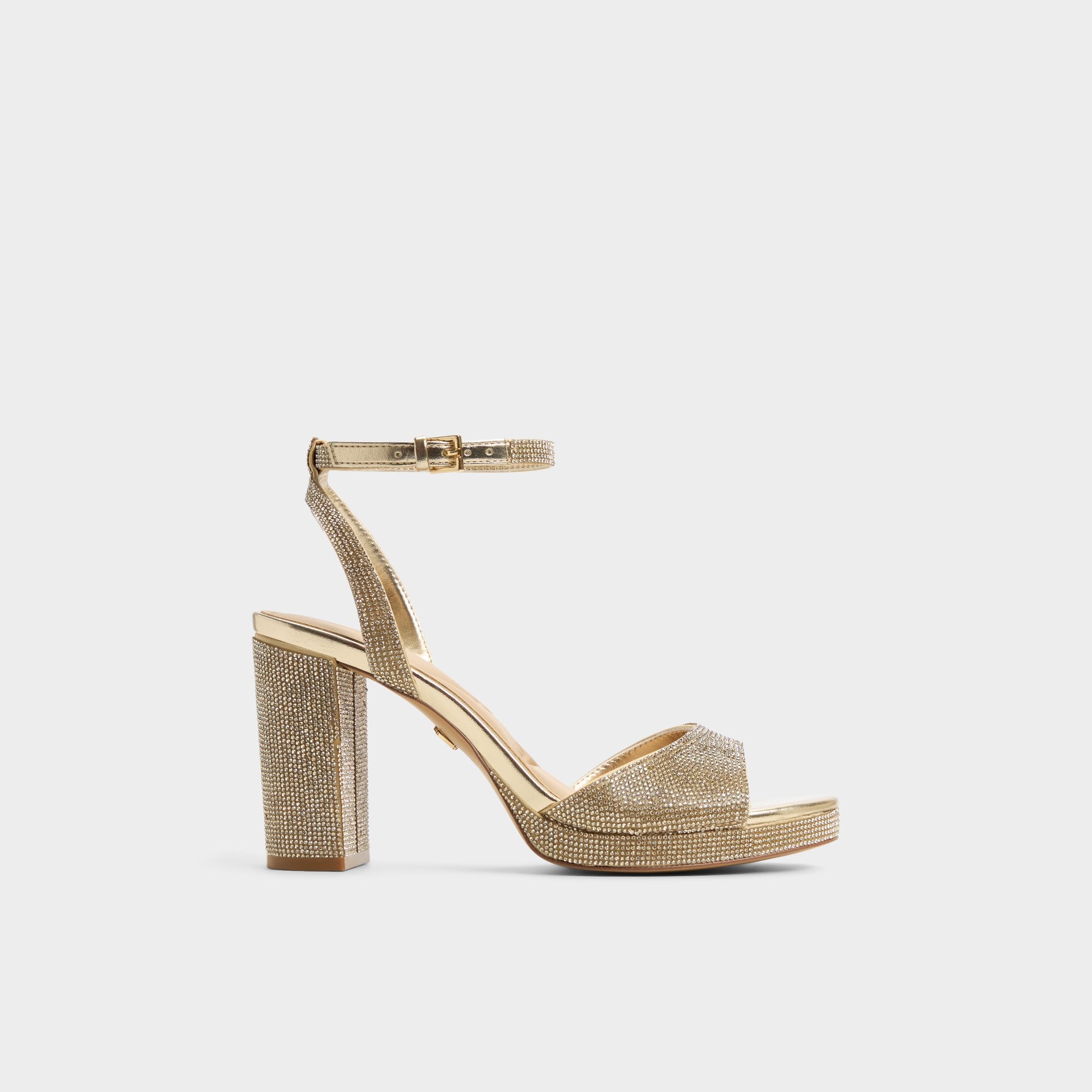 Alluring Champagne Women's Strappy sandals - Strappy heeled sandal, Platform | Aldo on sale