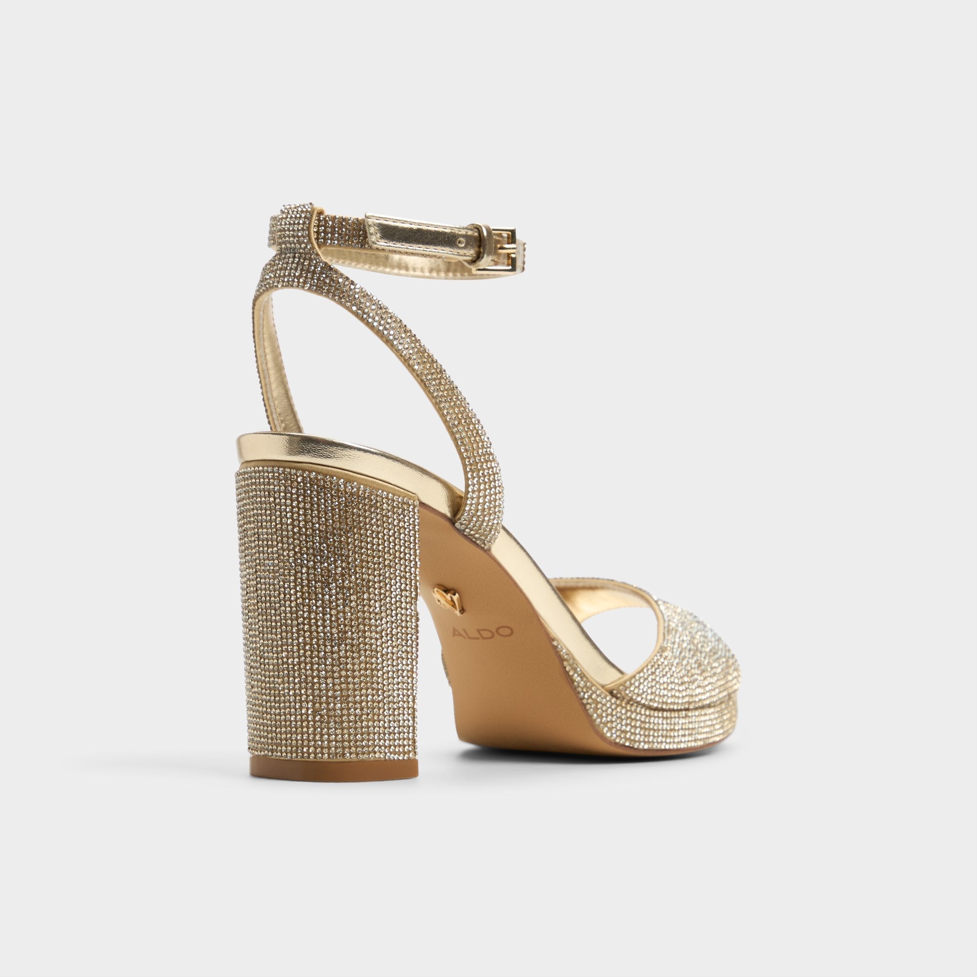 Alluring Champagne Women's Strappy sandals - Strappy heeled sandal, Platform | Aldo on sale