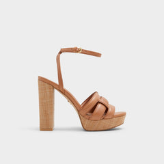 Valaberel Medium Brown Women's Platform sandals - Strappy heeled sandal, Platform | Aldo for sale