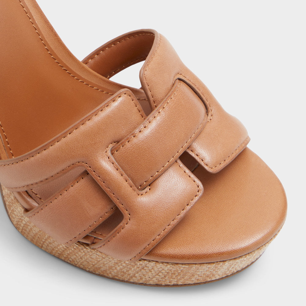 Valaberel Medium Brown Women's Platform sandals - Strappy heeled sandal, Platform | Aldo for sale
