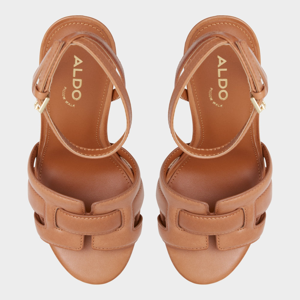 Valaberel Medium Brown Women's Platform sandals - Strappy heeled sandal, Platform | Aldo for sale
