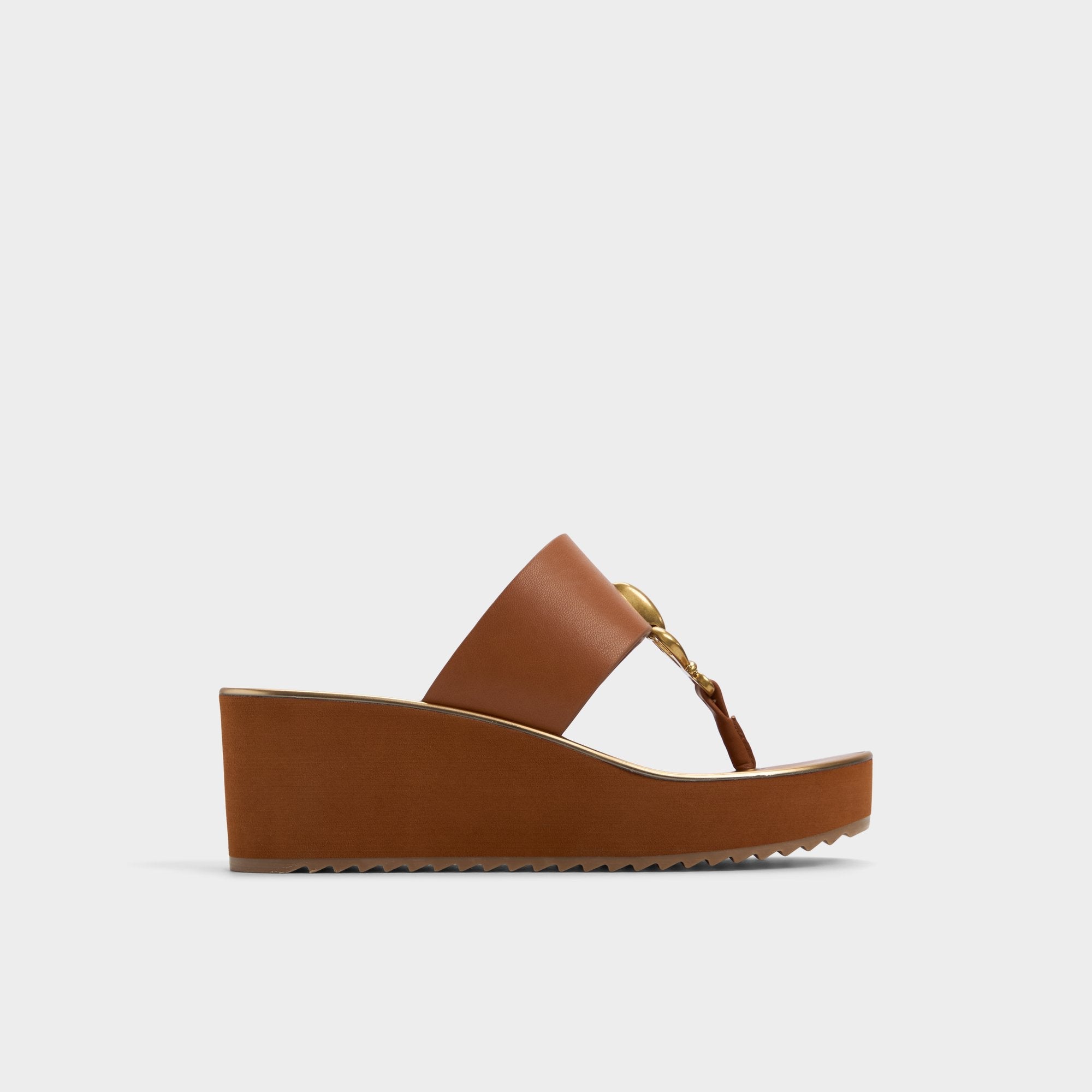 Penelopy Medium Brown Women's Platform sandals - Wedge sandal, Wedge heel | Aldo discount