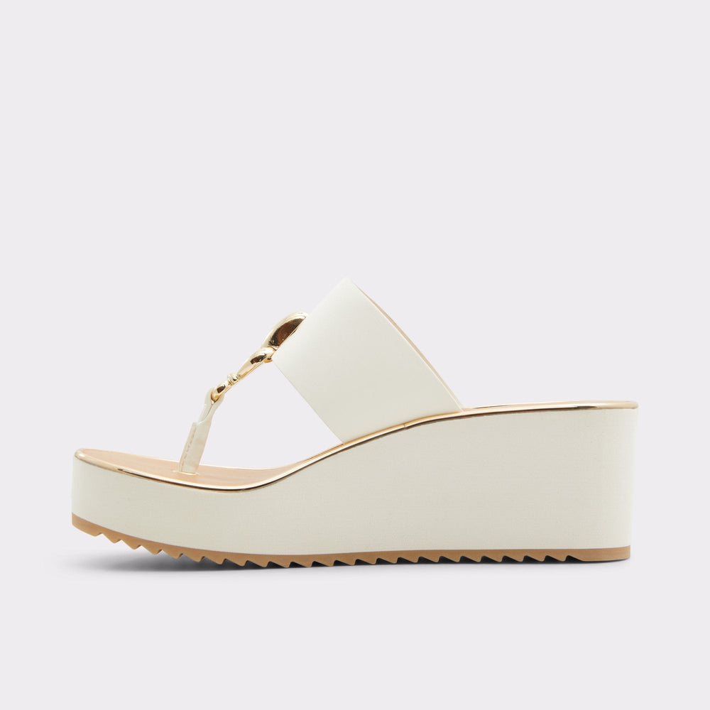 Penelopy White Women's Wedges - Wedge sandal, Wedge heel | Aldo outlet