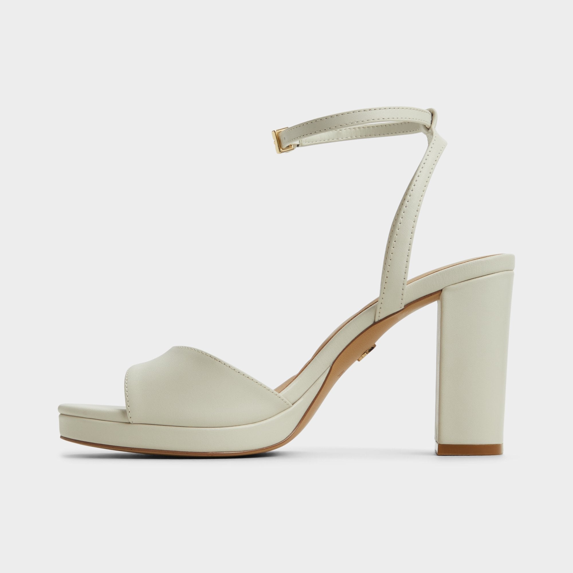 Gracious White/Bone Women's Block heels - Strappy heeled sandal, Block heel | Aldo for sale