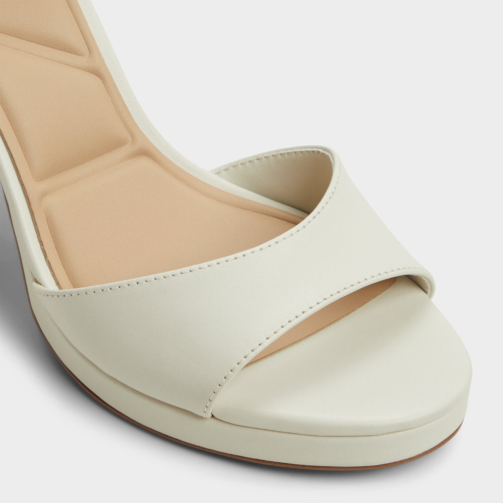 Gracious White/Bone Women's Block heels - Strappy heeled sandal, Block heel | Aldo for sale