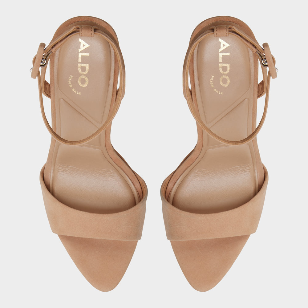 Ivette in Medium Beige - Strappy heeled sandal, Platform | Aldo discount
