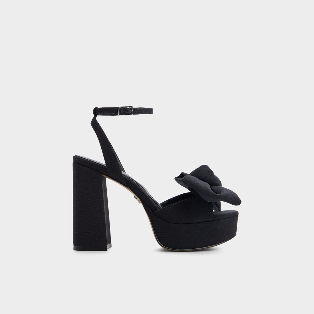 Luscious in Black 14154112 - Strappy heeled sandal, Platform | Aldo sale
