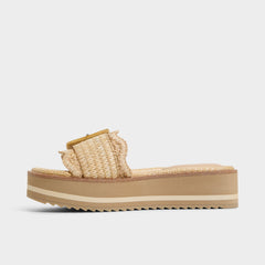 Wavynelly Light Beige Women's Flats - Slide sandal, Platform | Aldo for sale
