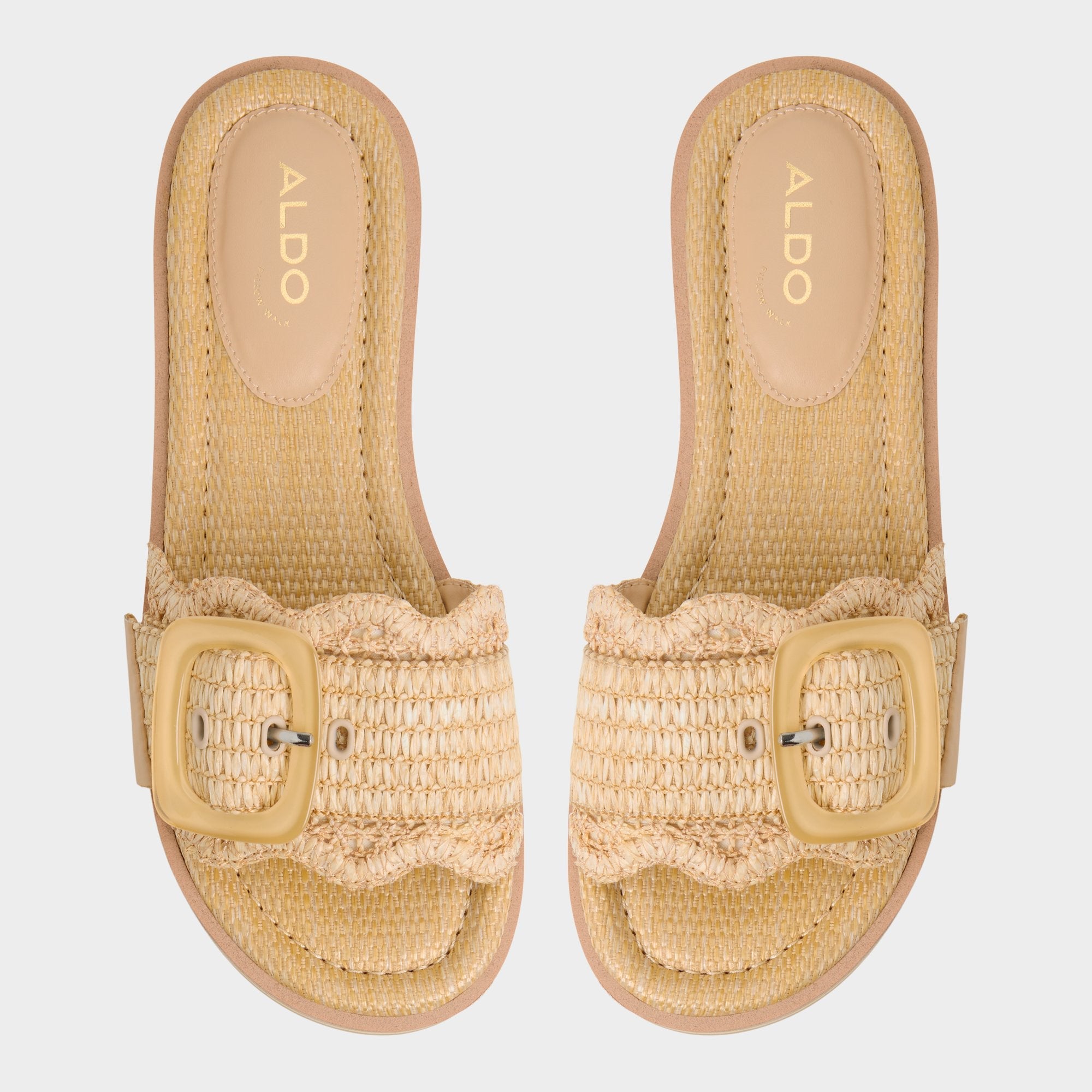 Wavynelly Light Beige Women's Flats - Slide sandal, Platform | Aldo for sale