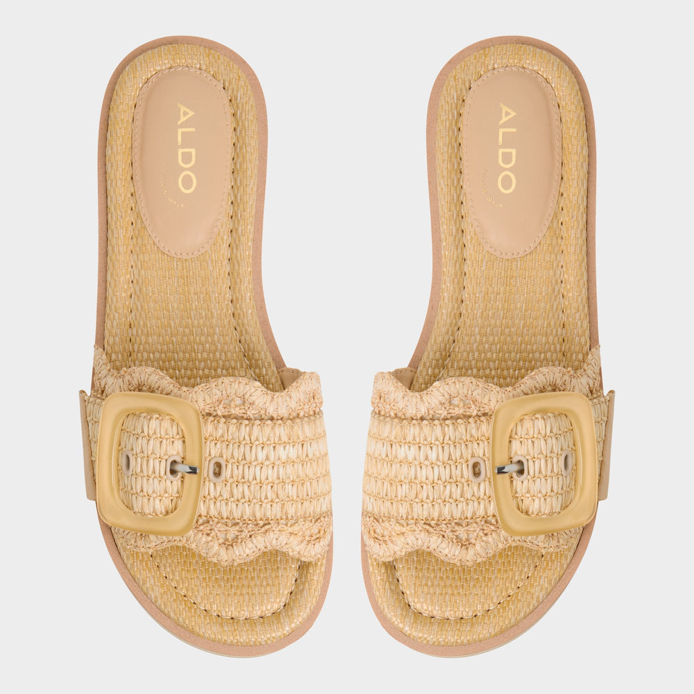 Wavynelly Light Beige Women's Flats - Slide sandal, Platform | Aldo for sale