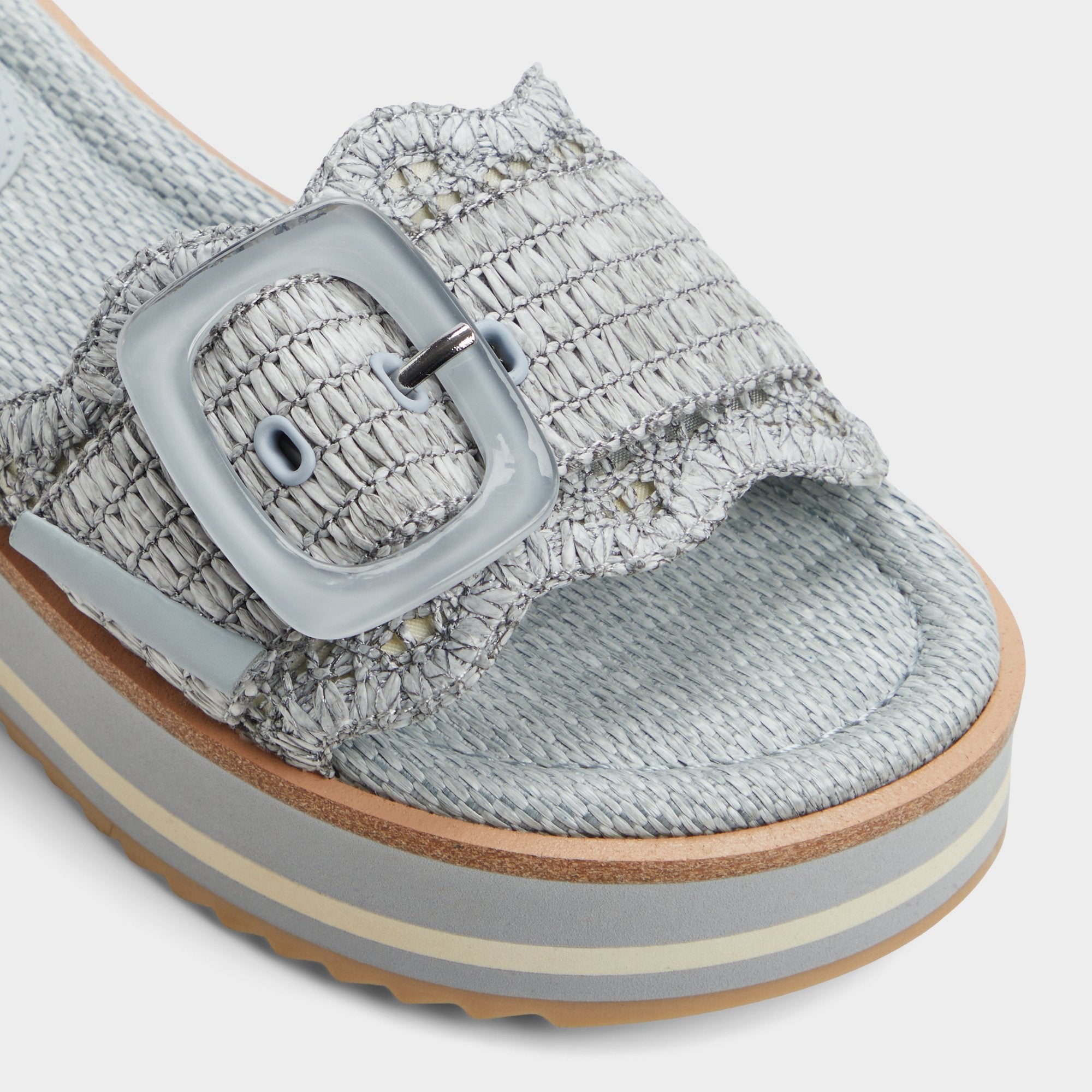 Wavynelly Other Blue Women's Flats - Slide sandal, Platform | Aldo sale