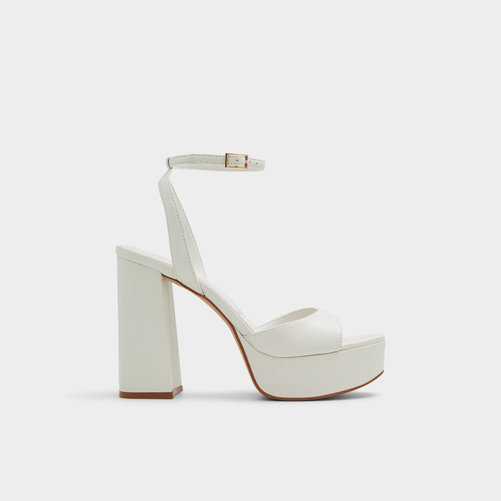 Valoria White Women's Platform sandals - Strappy heeled sandal | Aldo on sale