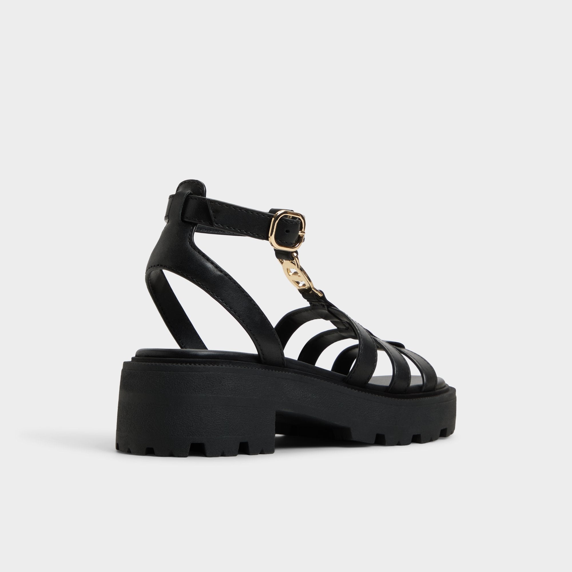 Lamington Black Women's Strappy sandals - Gladiator sandal, Lug sole | Aldo online